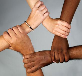 hands connected